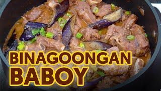 Binagoongan Baboy  Pork Ribs Binagoongan with Eggplant [upl. by Tymothy]