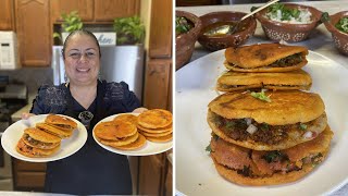 GORDITAS DE CHICHARRON PRENSADO [upl. by Nilreb]