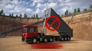 How to operate a tipper  avoid serious accidents [upl. by Nyleve]