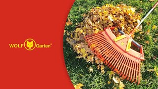 At home with WOLFGarten  4in1 lawn rake [upl. by Nnayhs]