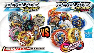 Beyblade Burst Rise HYPERSPHERE vs SWITCHSTRIKE Evolution Battles  Hasbro Beyblades [upl. by Cleveland]