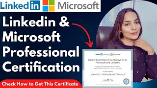 Linkedin and Microsoft Professional Certification Course  Artificial Intelligence Course [upl. by Tisbee]