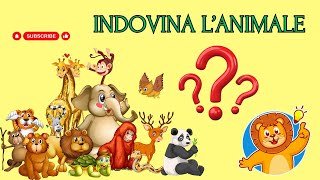 ANIMALI DELLO ZOO  QUIZ INDOVINA L ANIMALE  VIDEO ANIMALI PER BAMBINI E VERSI REALI [upl. by Niliram]