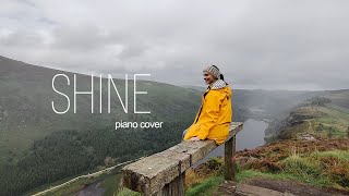 Shine  Tolmachevy sisters piano cover Travel to Ireland and Russia [upl. by Lenahtan]