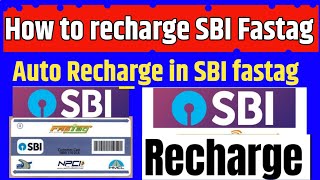 sbi fastag recharge kaise kare  auto recharge  how to recharge sbi fastag without vehicle number [upl. by Ellord]