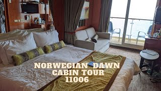 Norwegian Dawn Club Class Balcony Tour  11006 [upl. by Yalc]