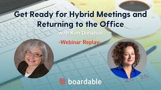 Boardable Webinar Hybrid Meetings [upl. by Alekal]