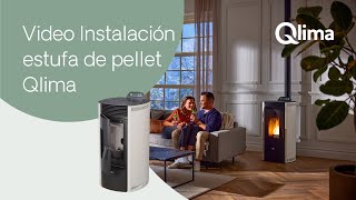 Video Instalación estufa de pellet Qlima [upl. by Drahsir]