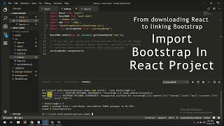 How to Import bootstrap in react project [upl. by Tracie]