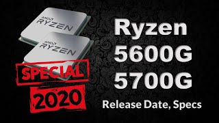 Ryzen 5600G Vs 5700G 8 Core Gaming CPUs [upl. by Uol]