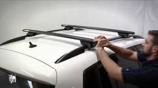 RhinoRack  How to fit Factory Rail Roof Rack Systems [upl. by Nertie963]