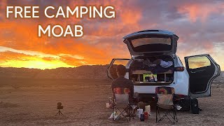 How to Find FREE CAMPING in Moab near Canyonlands and Arches National Park [upl. by Jaquelin]