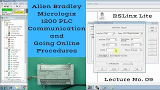 Allen Bradley Micrologix 1200 PLC Communication Procedure with PC  UrduHindi  Lecture 09 [upl. by Etteiram]