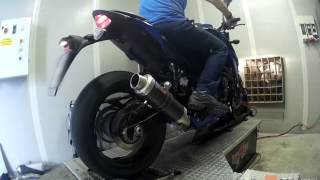 SUZUKI GSXS 750 2017  MIVV GP EXHAUST [upl. by Yerocal487]