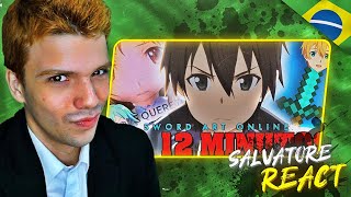 Sword art Online em 12 MINUTOS  TsukiUraya SALVATORE REACT [upl. by Erodroeht]