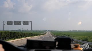 DPRK19Take a North Korean highwayfrom Pyongyang to Kaesong Speed limit 100 [upl. by Niels]