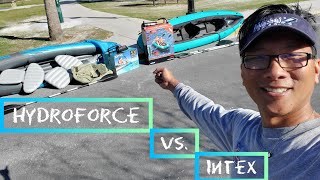 Hydroforce vs Intex  Inflatable Kayak Comparsion [upl. by Desta397]