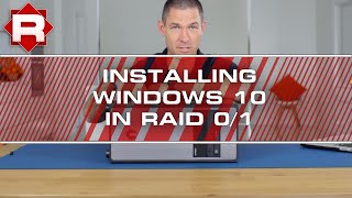 How to install Windows 10 on RAID 01 SM951  950 Pro PCIe M2 SSDs [upl. by Adihahs]