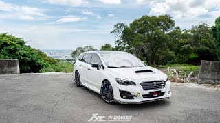 Subaru Levorg 20T w full catless Valvetronic Fi EXHAUST X 1226 dB Valves ON [upl. by Suinotna]