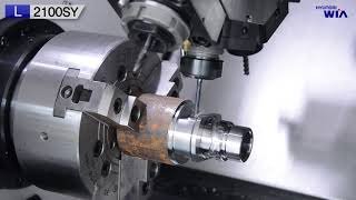 Hyundai WIA L2100SY Yaxis Lathe [upl. by Assennev591]