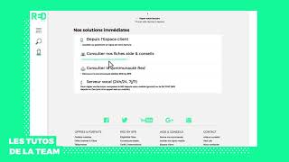 TUTO RED by SFR  Nous contacter 2017 [upl. by Natsud]