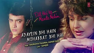 Adayein Bhi Hain Mohabbat Bhi Hai  Dil Hai Ke Manta Nahin  Anuradha Paudwal  Cover By TINA [upl. by Anahsat378]