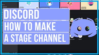 How To Make A Stage Channel On Discord  Full Tutorial [upl. by Cindie]