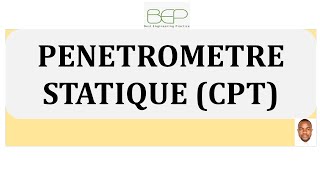 Géotechnique  Essai au pénétromètre statique CPT  CPTU [upl. by Yt]