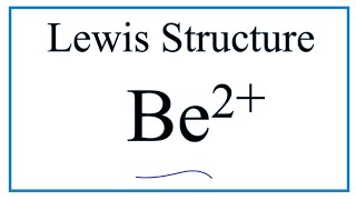 How to draw the Be2 Lewis Dot Structure [upl. by Nirual166]