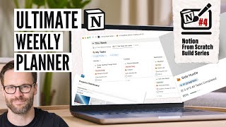 Complete Notion Task Manager Build 2 Your Weekly Planner Dashboard [upl. by Davena]