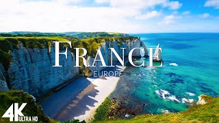 FLYING OVER FRANCE 4K UHD  Relaxing Music Along With Beautiful Nature Videos  4K Video UltraHD [upl. by Aihsirt]