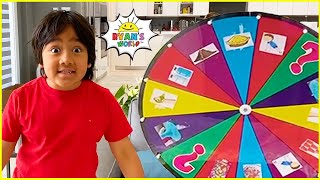 Ryans Spin the Mystery Wheel Challenge and more 1 hr fun kids activities [upl. by Dnalro]