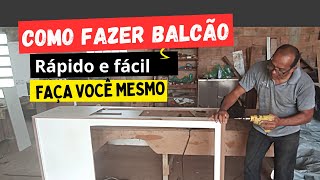 Como fazer um balcão VITRINE de MDF PARA LOJA  Barato [upl. by Animlehliw]