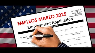 Trabaja en Estados Unidos 6 vacantes disponibles para Marzo 2025 [upl. by Varion]