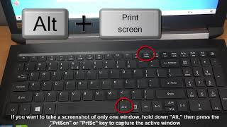 How To Take a Screenshot on Acer laptop [upl. by Yessak645]