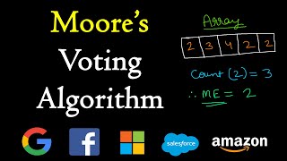 Moore voting algorithm [upl. by Hercule]