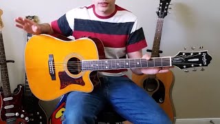 Epiphone Masterbuilt DR 500 MCE Guitar REVIEW [upl. by Caralie]