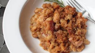 Quick Cassoulet Recipe  French Pork and Bean Casserole [upl. by Nnalyrehs]