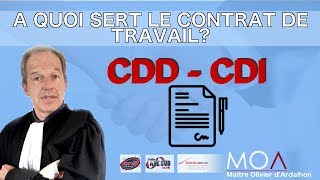 A quoi sert le contrat de travail [upl. by Ciapha]