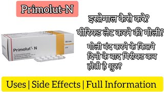 Primolut N Tablet Uses and side effects in hindi [upl. by Nirrok]