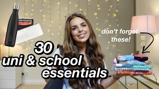 Everything you ACTUALLY NEED for uni amp school  30 essential items you cant forget for university [upl. by Eldwin469]