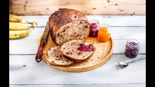 Panasonic Breadmaker Croustina Recipe White Bread with Banana and Chocolate [upl. by Eerok]