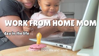 WORK FROM HOME MOM DAY IN THE LIFE  BALANCING MOM LIFE AND WORK  COOK DINNER WITH ME [upl. by Tennies795]