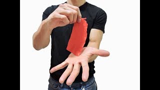 Disappearing handkerchief magic trick  Easy to learn  Tutorial [upl. by Aylmar]