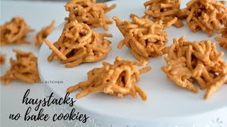 Butterscotch Haystacks 3 Ingredients No Bake Cookies [upl. by Nilek]