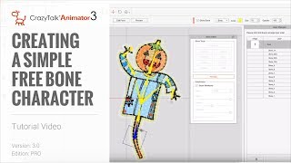 CrazyTalk Animator 3 Tutorial  Creating a Simple Free Bone Character [upl. by Toole]