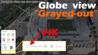 Globe View  Google Maps  Cant Click 3D View [upl. by Saiasi527]