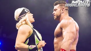 Brian Cage amp Jordynne Grace vs Johnny IMPACT amp Taya Valkyrie  IMPACT Highlights Apr 12 2019 [upl. by Yelyk256]