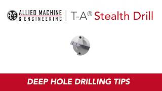 Tips for Deep Hole Drilling [upl. by Cresa]