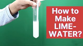 How to make Lime Water CaOH2 at home Chemistry [upl. by Palua]